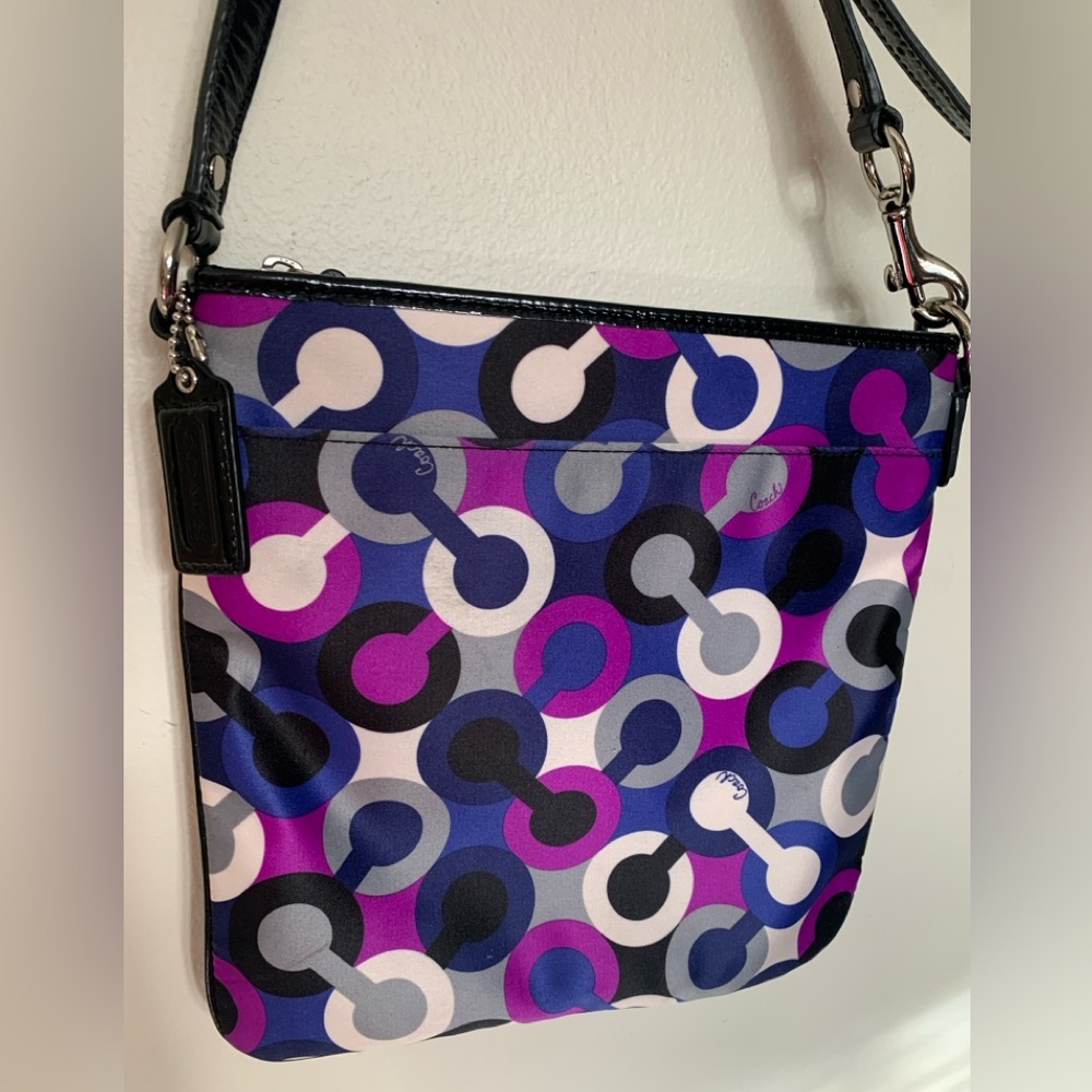 Coach Textile Print Crossbody Bag
